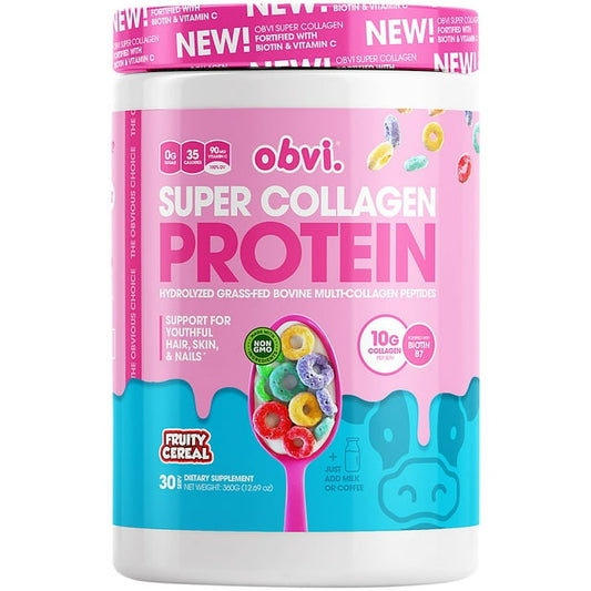 Fruity Cereal Super Collagen Protein Powder - 13 Oz, 30 Servings