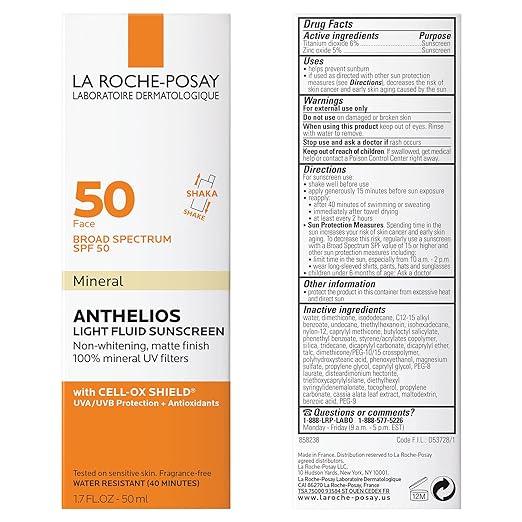 La Roche-Posay Anthelios 50 Mineral Ultra Light Sunscreen SPF 50, 1.7 oz - Exotic Pro