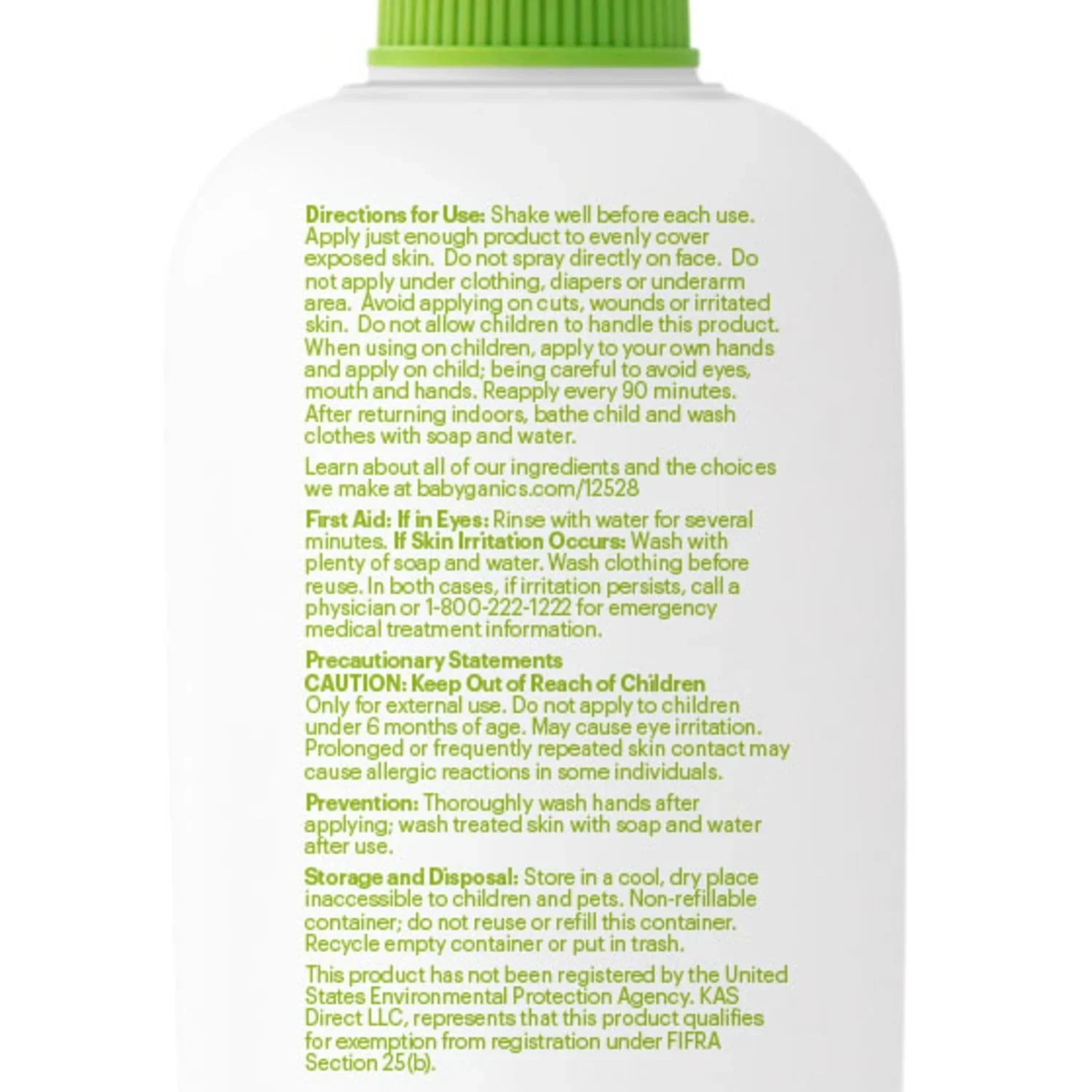 BabyGanics Natural Insect Repellent Spray, DEET-Free, 6 oz - Exotic Pro