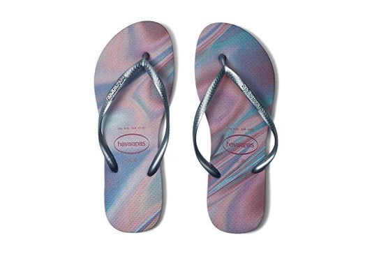 Havaianas Slim Iridescent Women's Flip Flops – Quiet Lilac, EU 37-38 US 7/8 - Exotic Pro