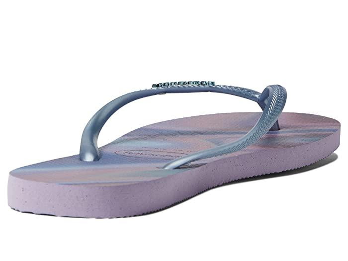 Havaianas Slim Iridescent Women's Flip Flops – Quiet Lilac, EU 37-38 US 7/8 - Exotic Pro