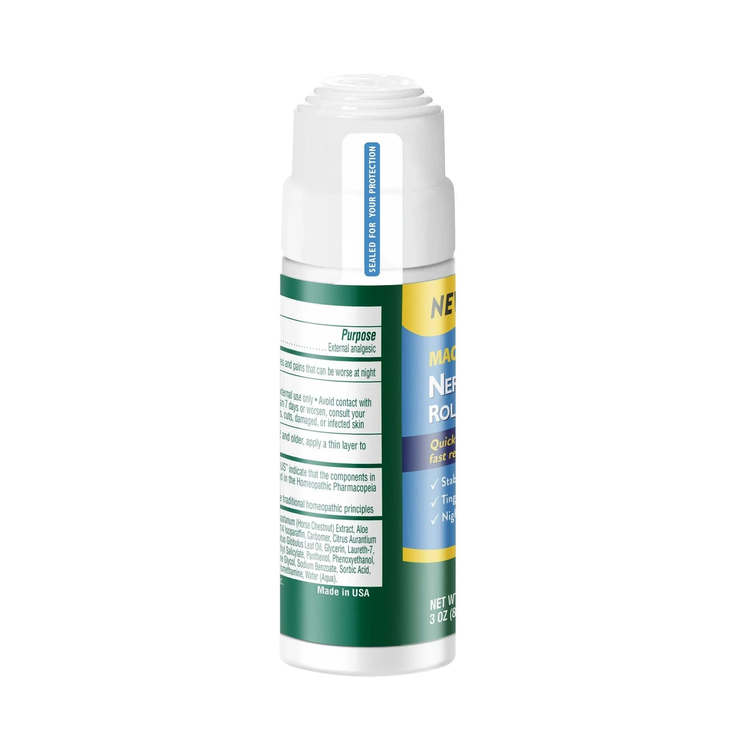 MagniLife DB Nerve Relief Roll-On, Fast-Acting Nerve Pain Comfort, 3 oz - Exotic Pro