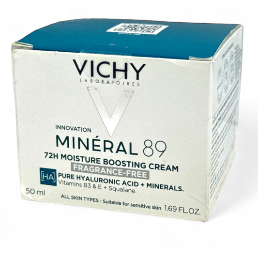 VICHY Mineral 89 Fragrance Free 72h Moisture Boosting Lightweight Cream With Hyaluronic Acid