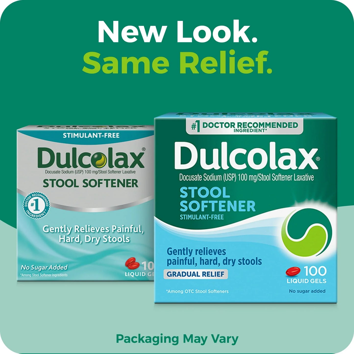 Dulcolax Stool Softener 100 Ct | 100mg Docusate Sodium Gentle Laxative Gelcaps - Exotic Pro