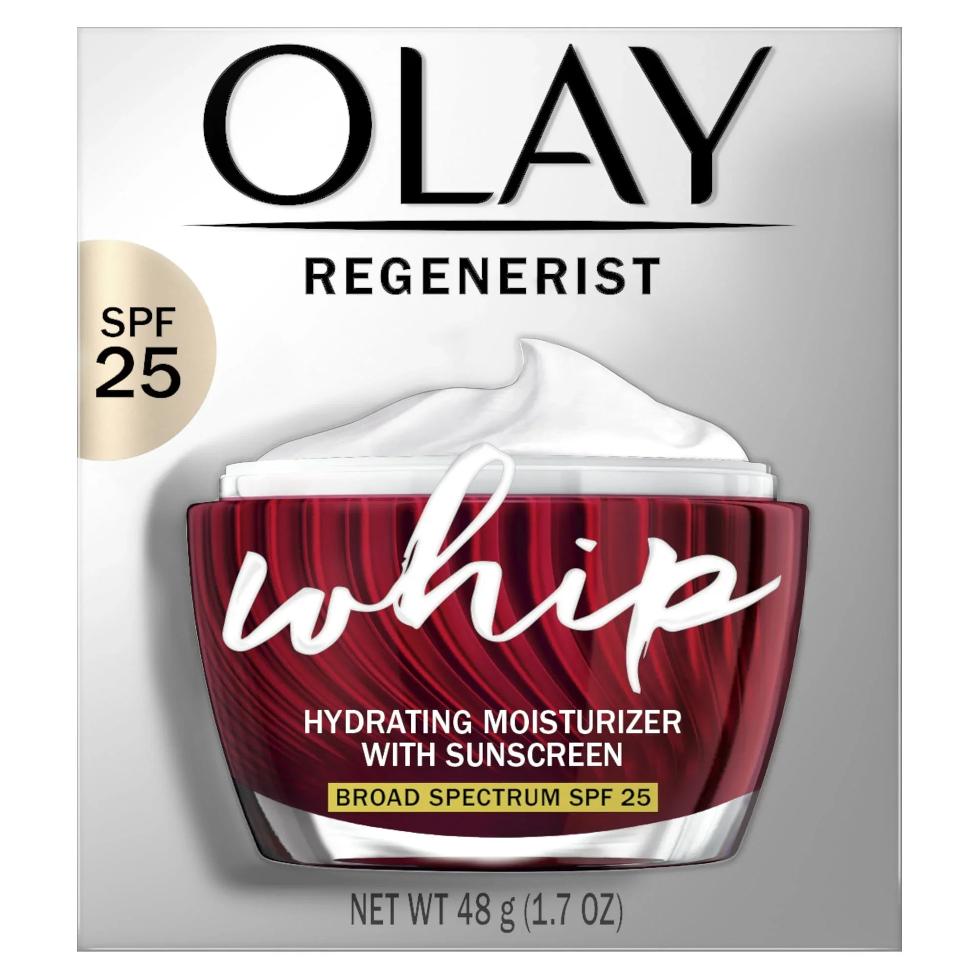 Olay Regenerist Whip Face Moisturizer SPF 25 - Lightweight Hydration, 1.7 oz - Exotic Pro