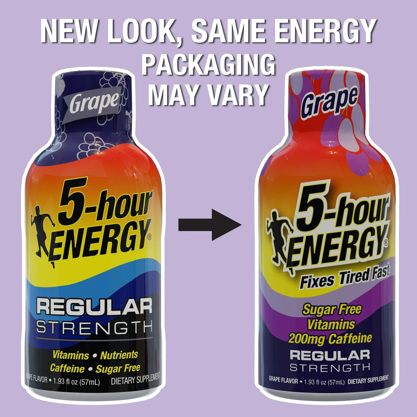 5-hour ENERGY Shot, Regular Strength, Grape Flavor, 6 Count Pack - Exotic Pro