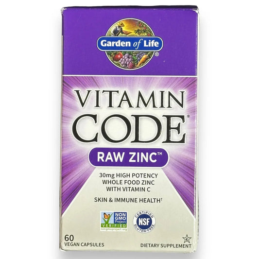 VITAMIN CODE RAW ZINC 60 VEGAN CAPSULES - Exotic Pro