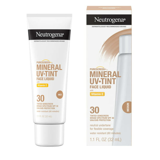 Neutrogena Purescreen+ Tinted Mineral Sunscreen, Medium, 1.1 fl. oz