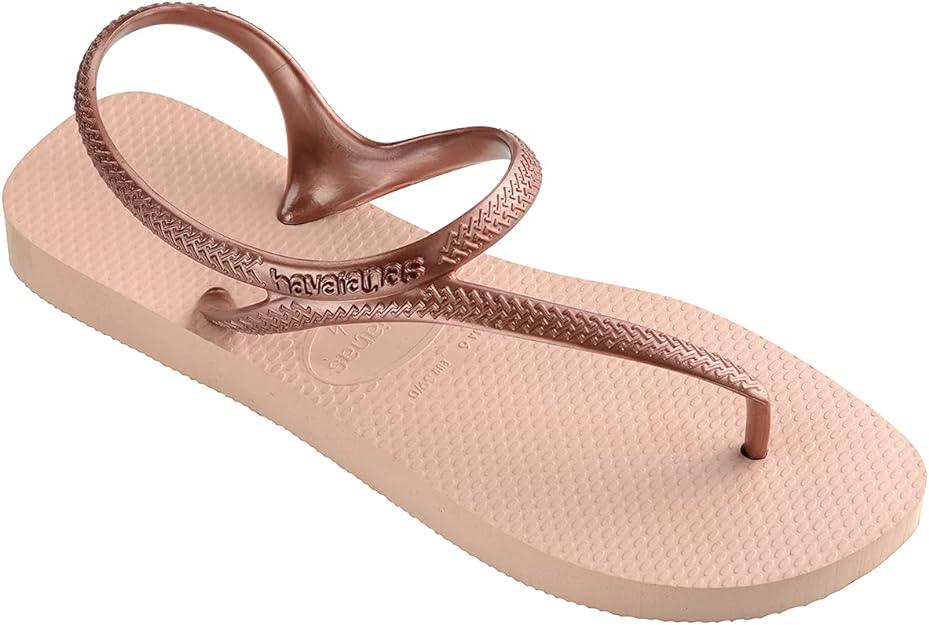 Havaianas Flash Urban Women's Slip-On Flip-Flops 7/8 Rose Gold - Exotic Pro