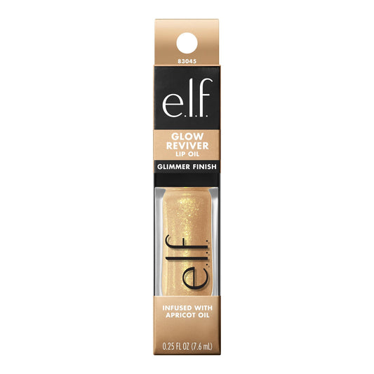 e.l.f. Glow Reviver Lip Oil – Citrine Gleam | Glimmer Shine & Hydration