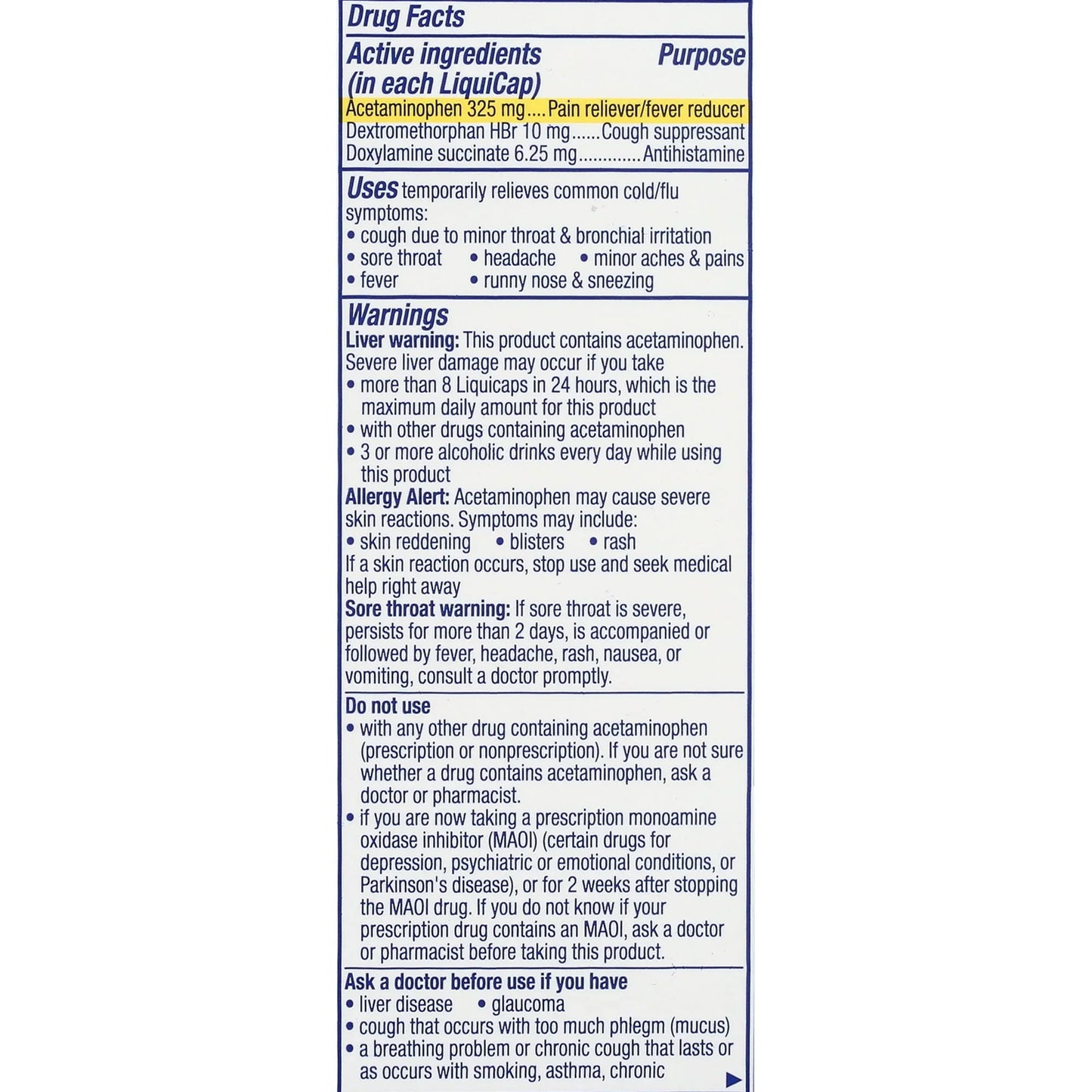 Vicks NyQuil Liquicaps Cold & Flu Relief, Ultra Concentrated Formula, 48 Ct - Exotic Pro