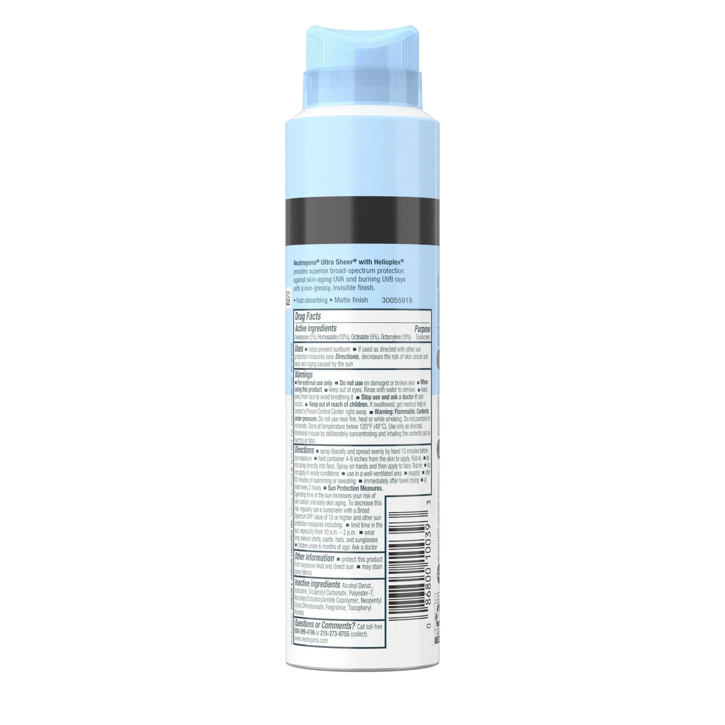 Neutrogena Ultra Sheer Sunscreen Spray SPF 45, Lightweight Formula, 5 oz - Exotic Pro