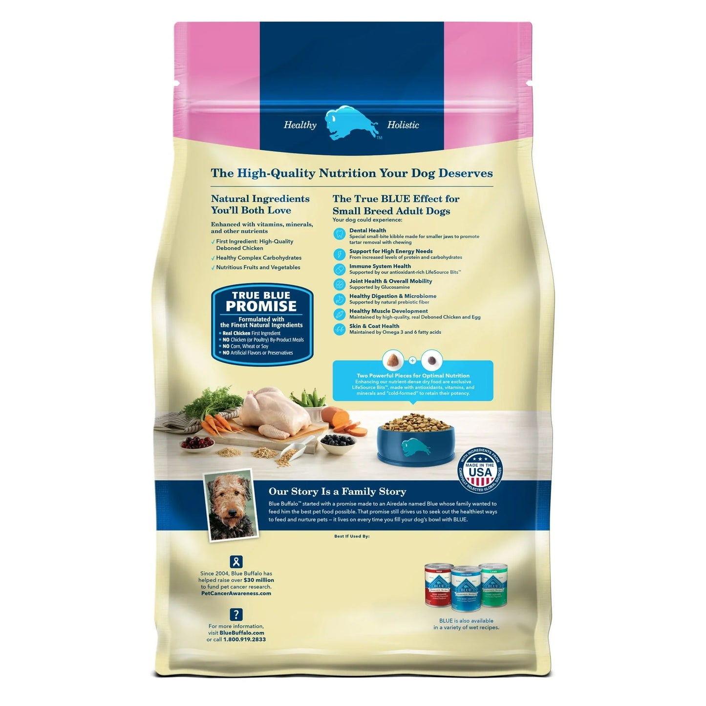 Blue Buffalo Life Protection Small Breed Chicken Dog Food, 5 lbs - Exotic Pro