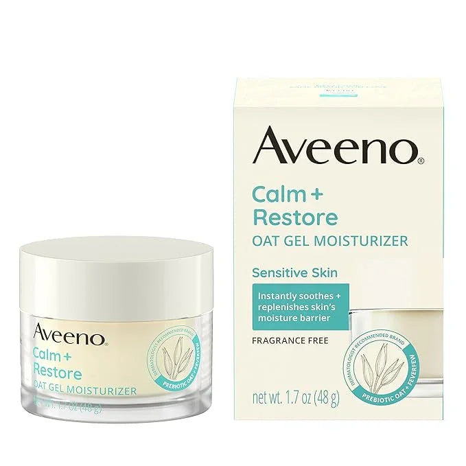Aveeno Calm + Restore Oat Gel Moisturizer for Sensitive Skin, 1.7 oz - Exotic Pro