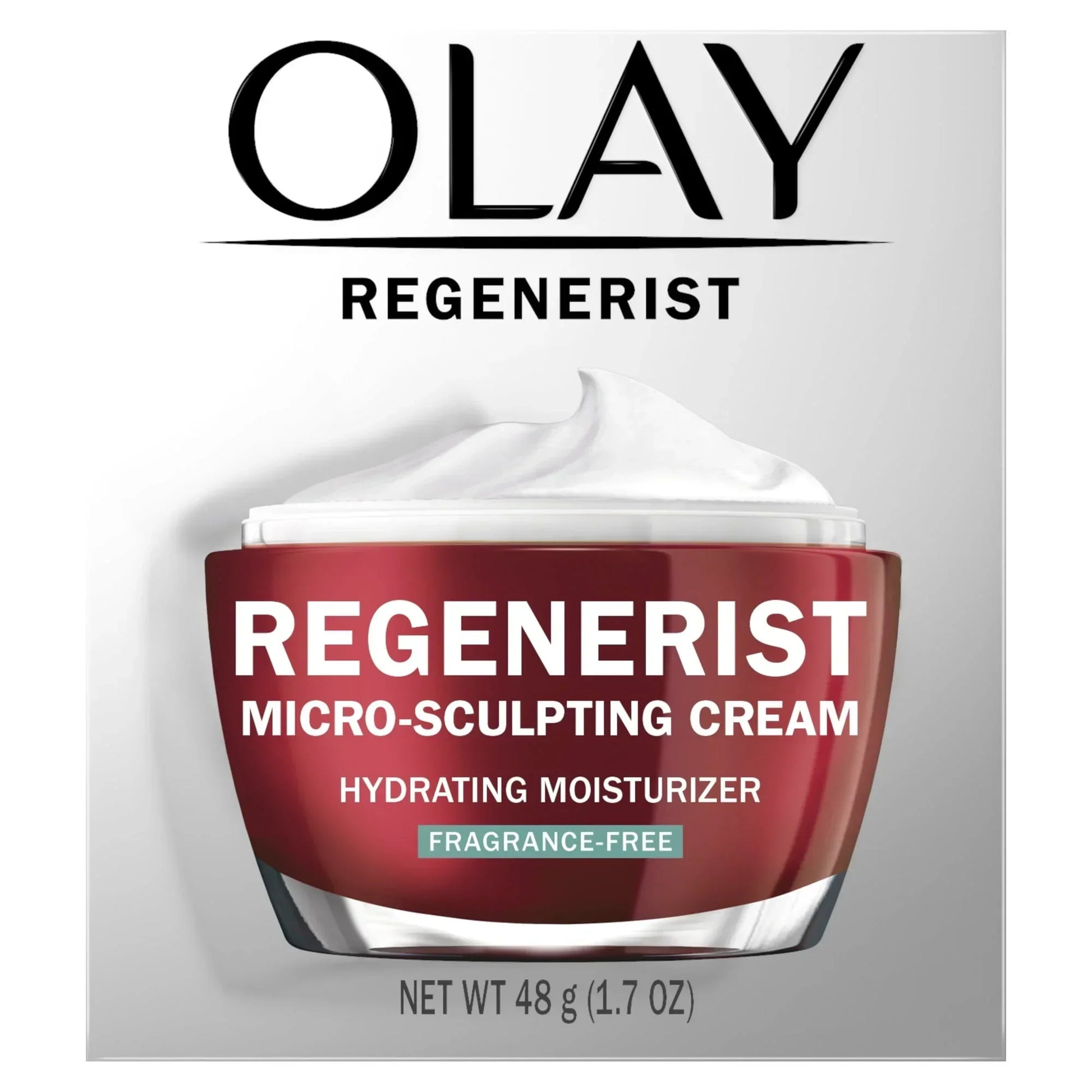 Olay Regenerist Micro-Sculpting Cream Face Moisturizer, Fragrance-Free, 1.7 oz - - Exotic Pro