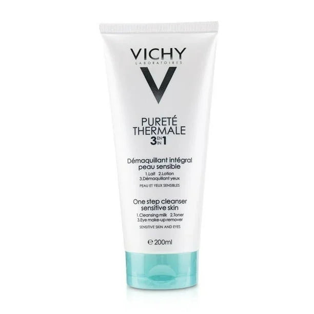 Vichy Purete Thermale 3 In 1 One Step Cleanser (For Sensitive Skin) 200ml/6.76ml - Exotic Pro