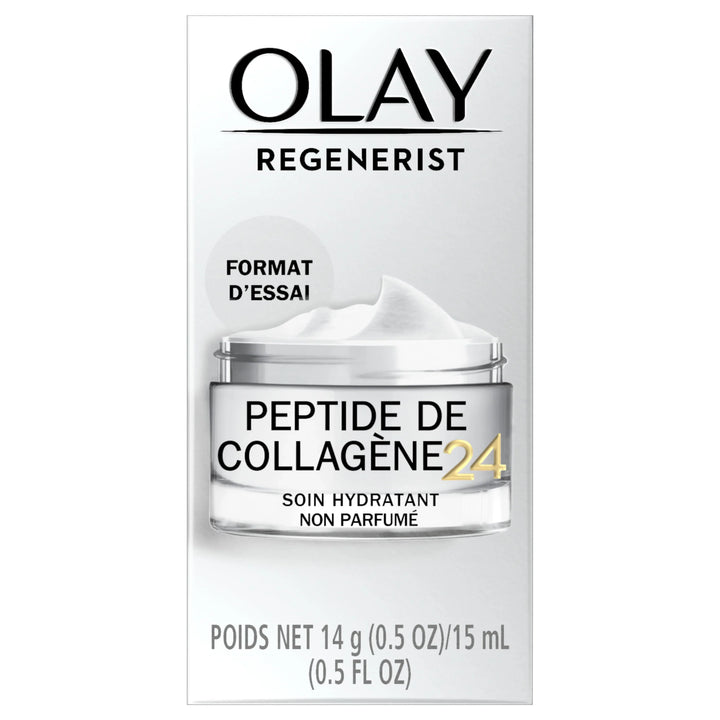 Olay Regenerist Collagen Peptide 24 Face Moisturizer, Trial Size, 0.5 oz - Exotic Pro