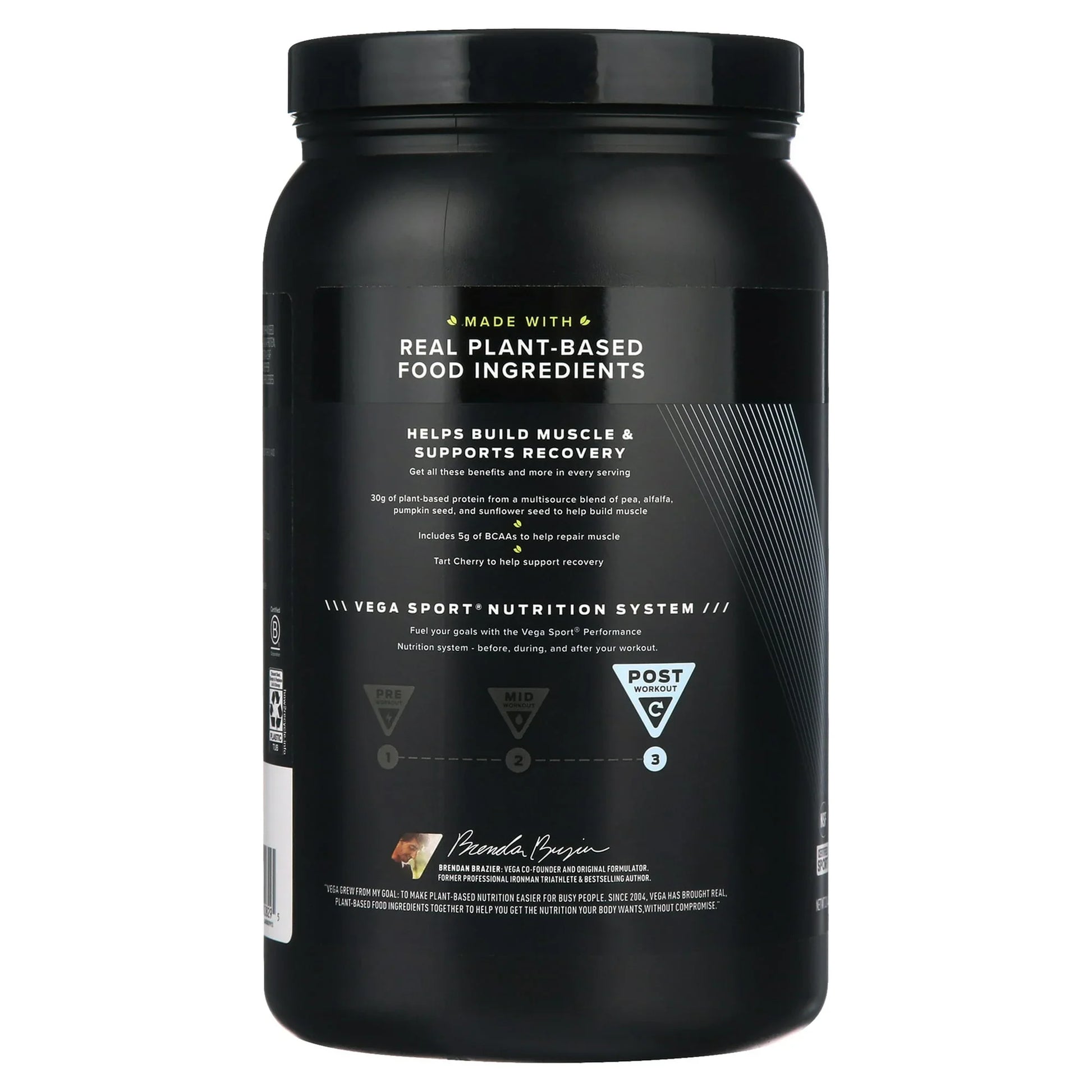 Vega Sport Plant-Based Protein Powder, Vanilla – 20.4 oz, 14 Servings - Exotic Pro