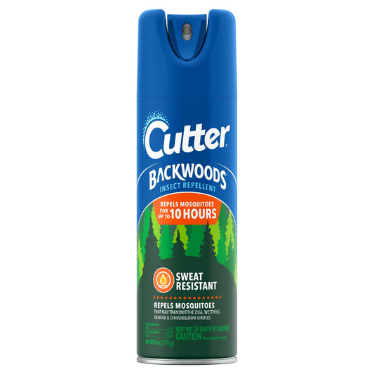 Cutter Backwoods Insect Repellent 6 Ounces, Aerosol, Limited Edition Patriotic Design, Repels Up To 10 Hours