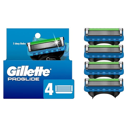 Gillette ProGlide Razor Refills for Men - 4 Razor Blade Refills