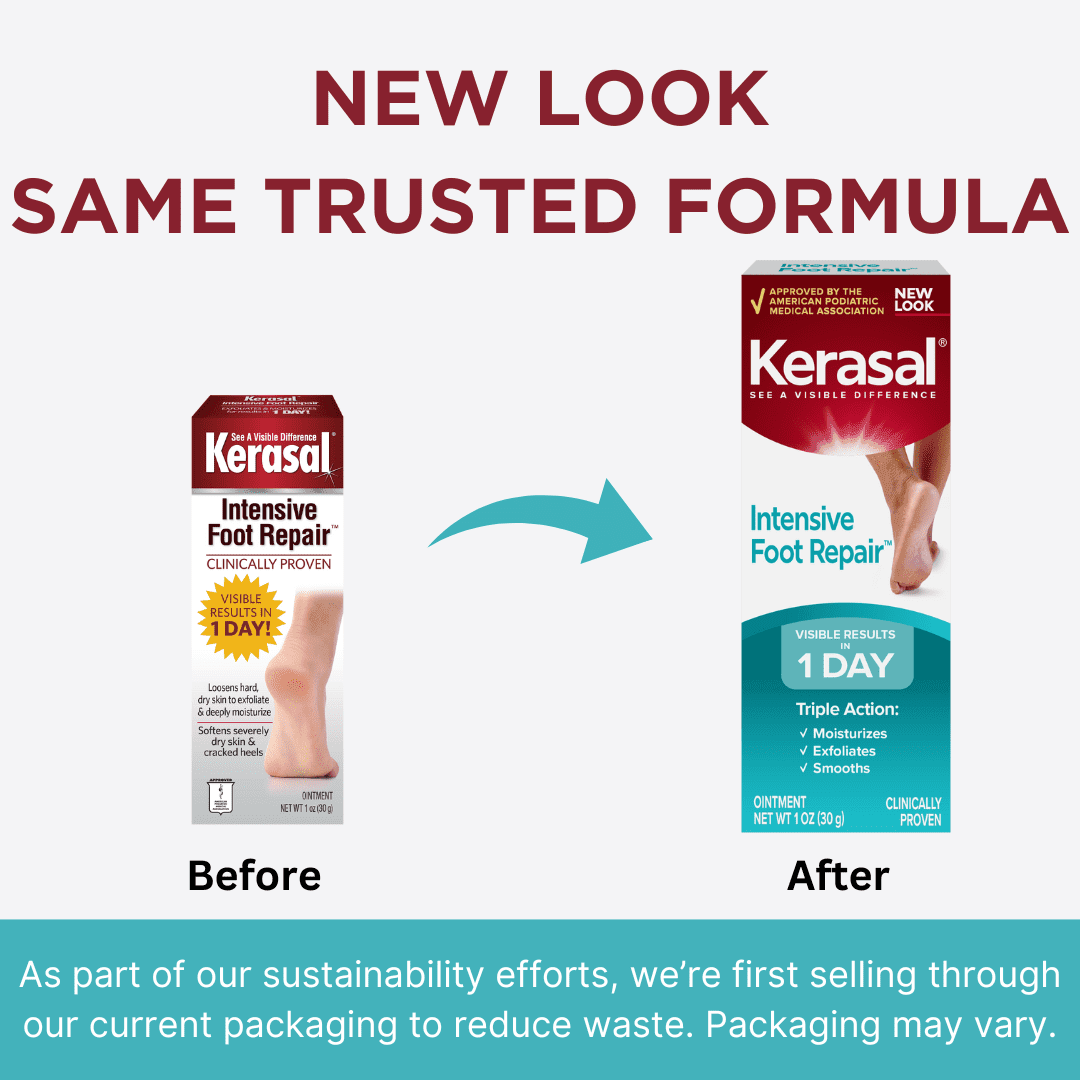 Kerasal Intensive Foot Repair – Cracked Heel Healing Ointment, 1 oz - Exotic Pro