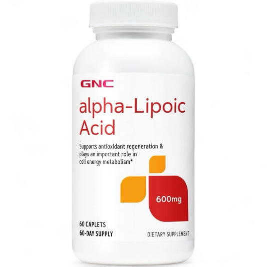 GNC Alpha-Lipoic Acid 600mg | Supports Antioxidant Regeneration and Cell Energy Metabolism | 60 Count