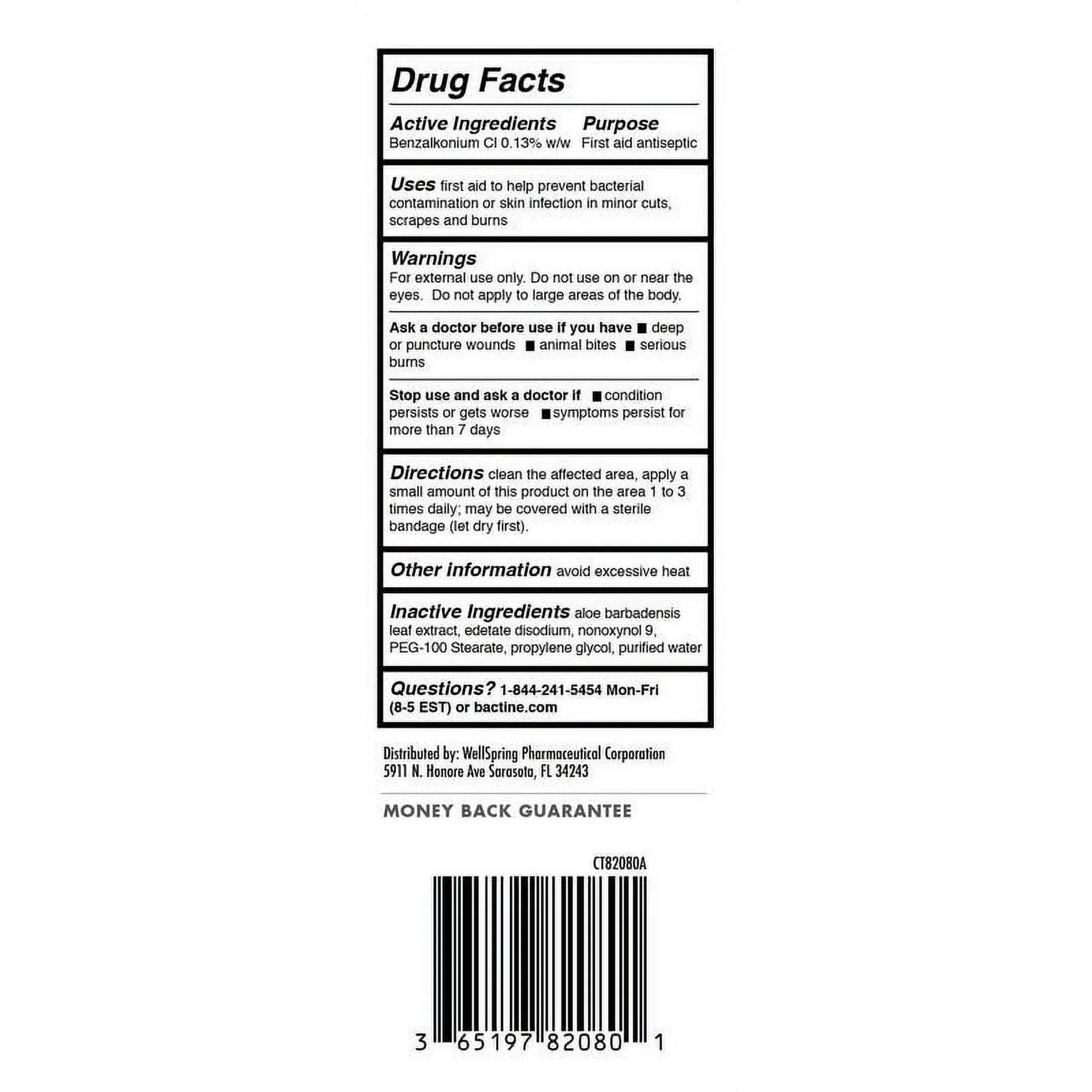 Bactine Max First Aid Wound Wash – 8 fl oz | Kills 99.9% of Germs - Exotic Pro