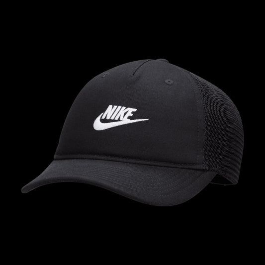 Nike Men's Snapback Rise Futura Trucker Hat Black/White FB5378 S/M - Exotic Pro