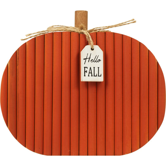 Fall Fest Wood Pumpkin Décor – Rustic Autumn Harvest Accent - Exotic Pro