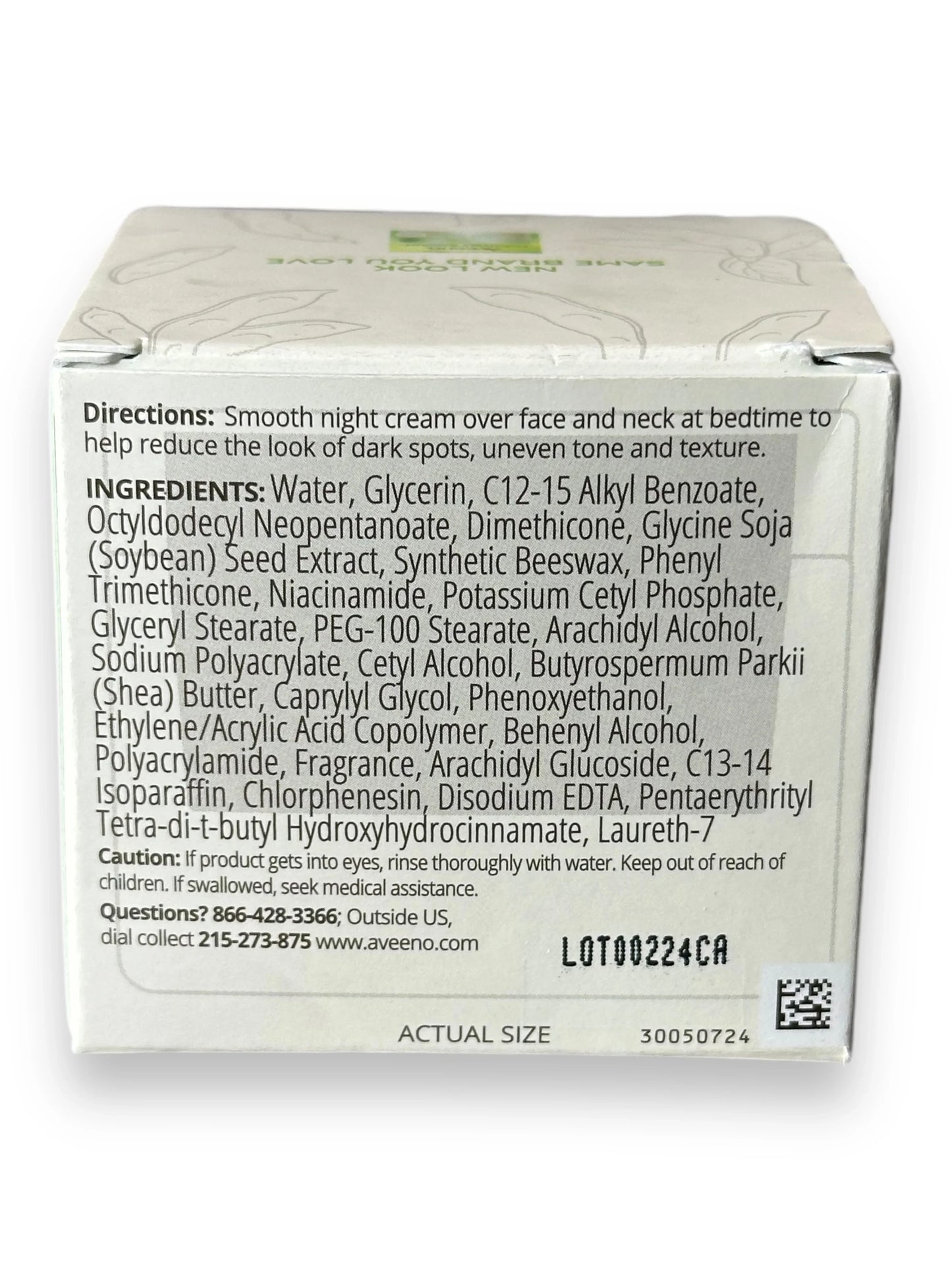 Aveeno Positively Radiant Moisturizing Face & Neck Night Cream, 1.7 oz - Exotic Pro