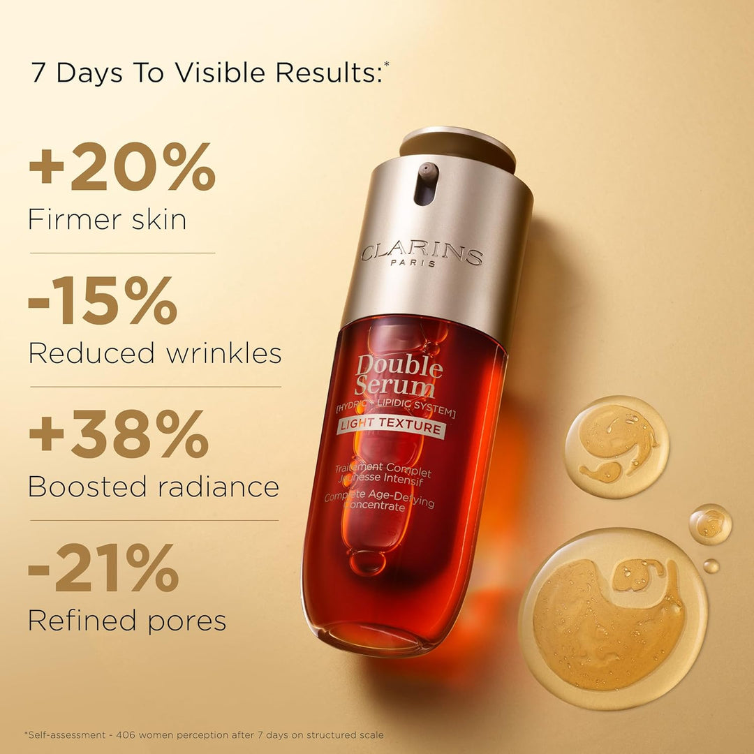 Clarins Double Serum® Light Texture – Firming Anti-Aging Concentrate 1.7 oz