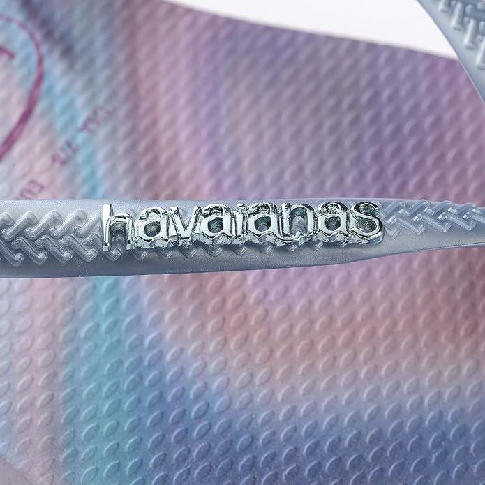 Havaianas Women's Slim Iridescent Flip Flop Sandals - Quiet Lilac (Size 9/10) - Exotic Pro