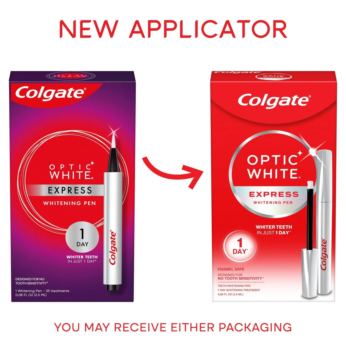 Colgate Optic White Express Whitening Gel Pen | 7-Day Treatment, 0.08 oz - Exotic Pro