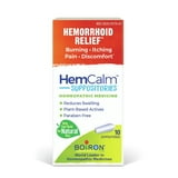 Boiron Hemcalm Hemorrhoid Relief Suppositories, 10 Count