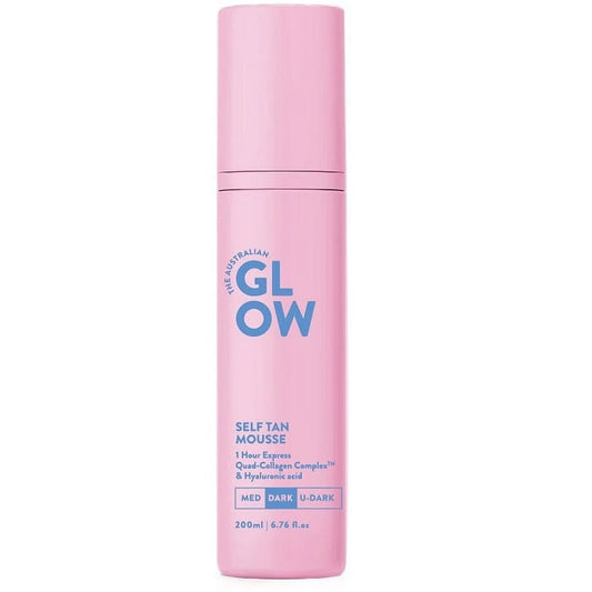 Australian Glow 1 Hour Express Dark Self-Tan Mousse, Fast-Acting, 6.76 oz - Exotic Pro