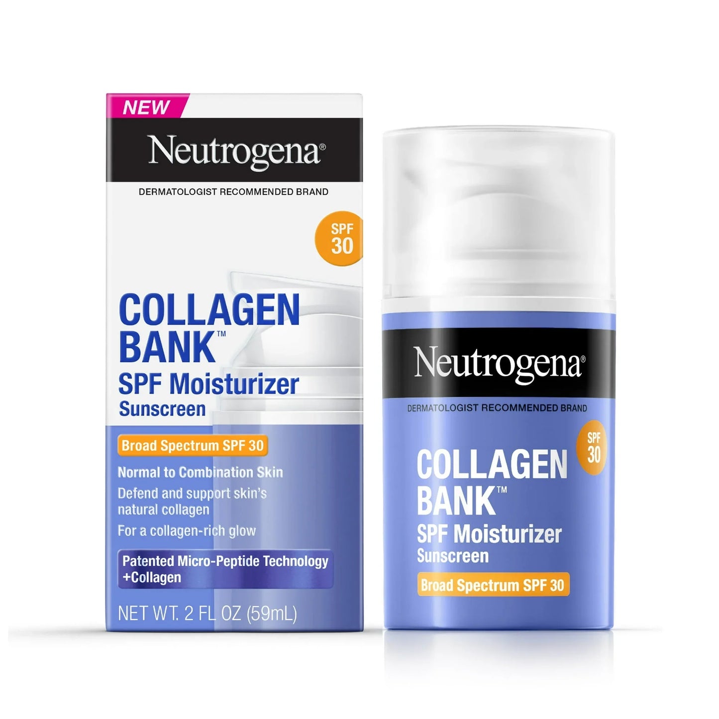 Neutrogena Collagen Bank Daily Face Moisturizer with SPF 30, 2 fl. oz - Exotic Pro