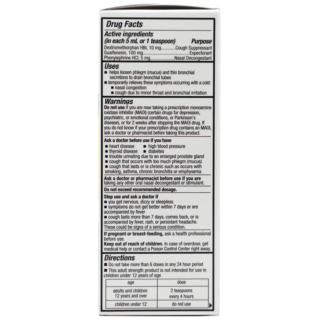 Tukol Cough &amp; Congestion Syrup – Multi-Symptom Cold Relief, 4 fl oz - Exotic Pro