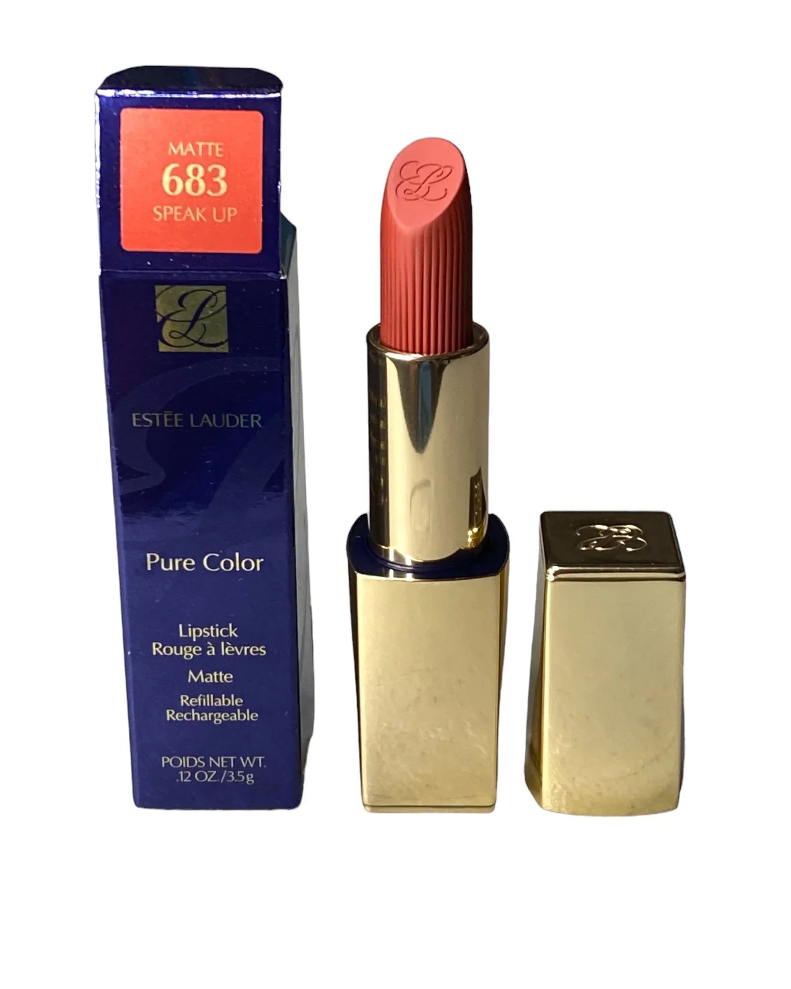 Estee Lauder Matte Lipstick 683 Speak Up 0.12oz Full Size - Exotic Pro