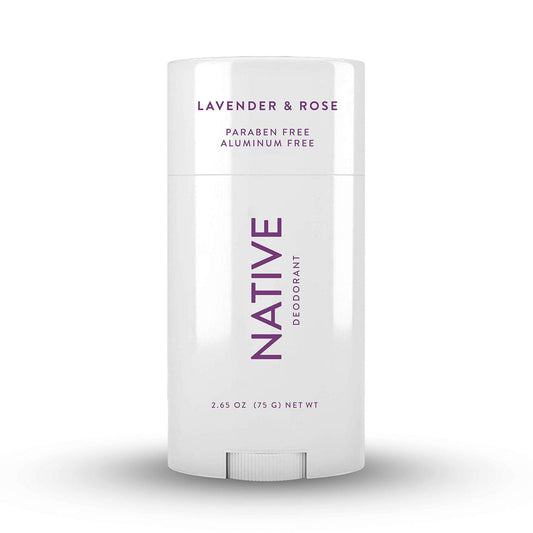 Native Deodorant Lavender and Rose - Aluminum & Paraben Free - 2.65 oz