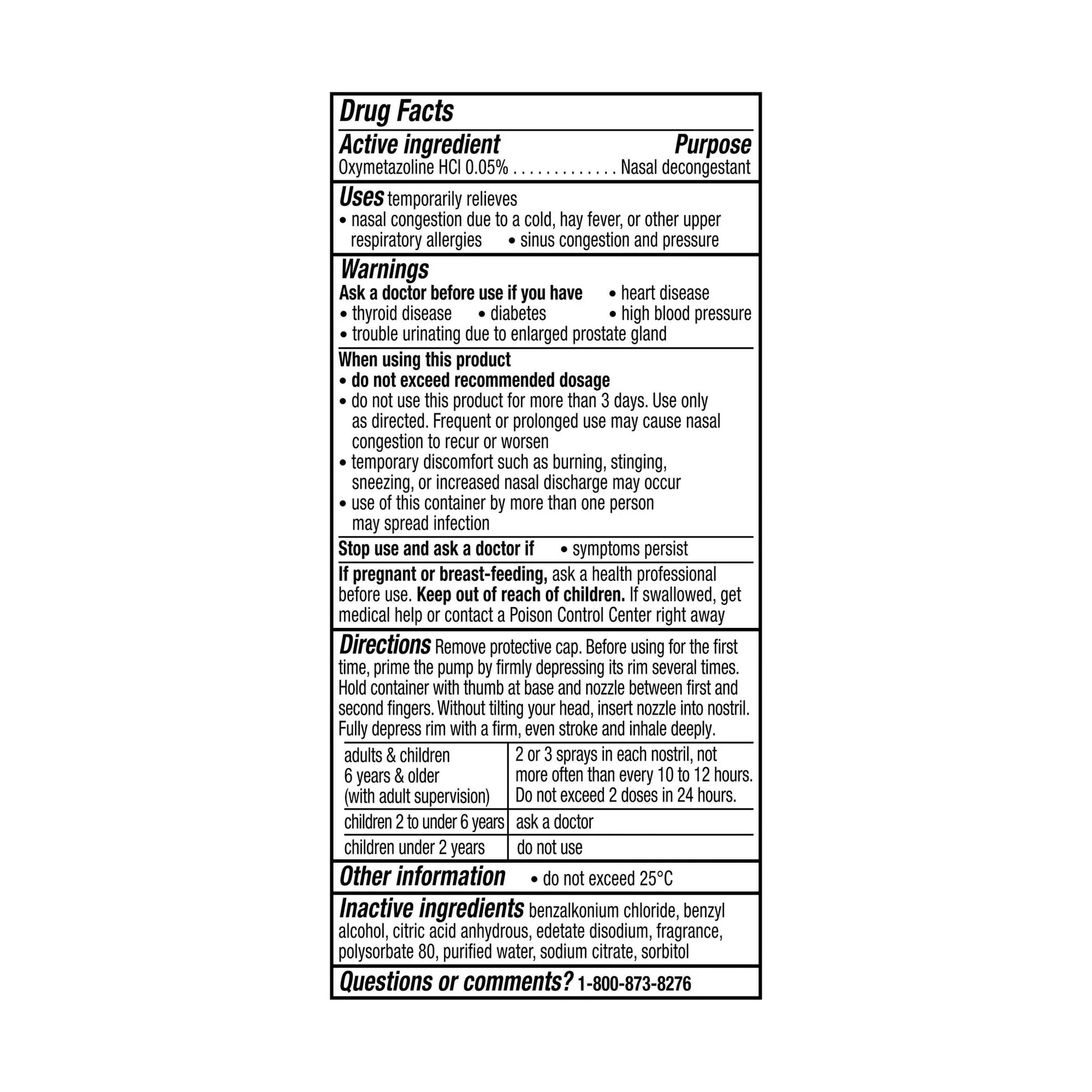 Vicks Sinex Severe Nasal Spray 2 Ct – Ultra Fine Mist, 265 Sprays - Exotic Pro