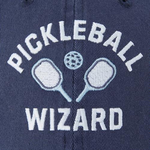 Life Is Good Pickleball Wizard Cap – Darkest Blue Cotton Hat - Exotic Pro