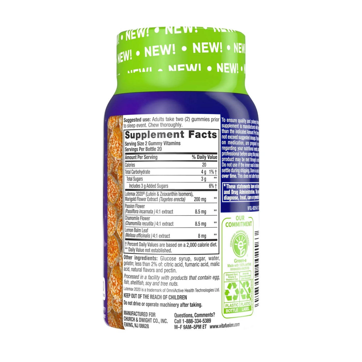 vitafusion Melatonin Free Sleep Supplement 40 Ct - Exotic Pro