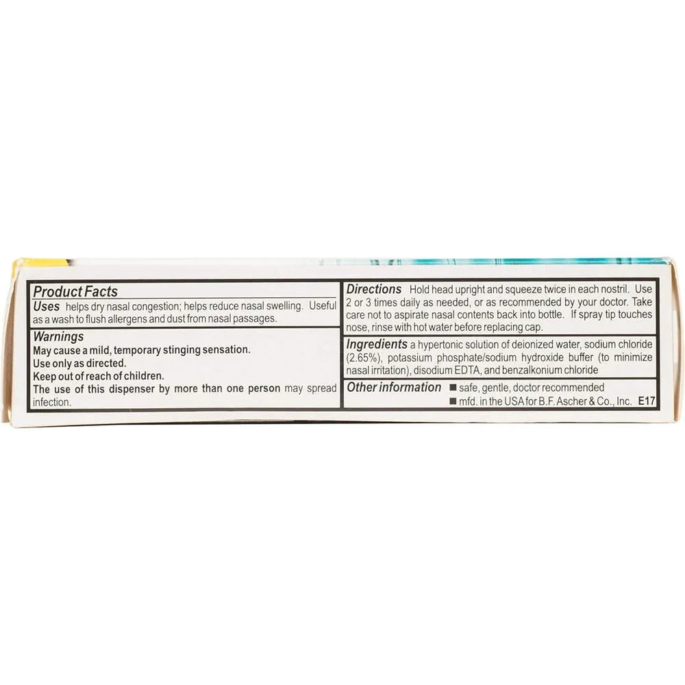Ayr Allergy & Sinus Nasal Mist Saline Spray - 1.69 fl oz - Exotic Pro