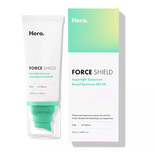 Hero Cosmetics Force Shield Superlight Broad Spectrum Sunscreen - SPF 30 - 1.69 Fl Oz