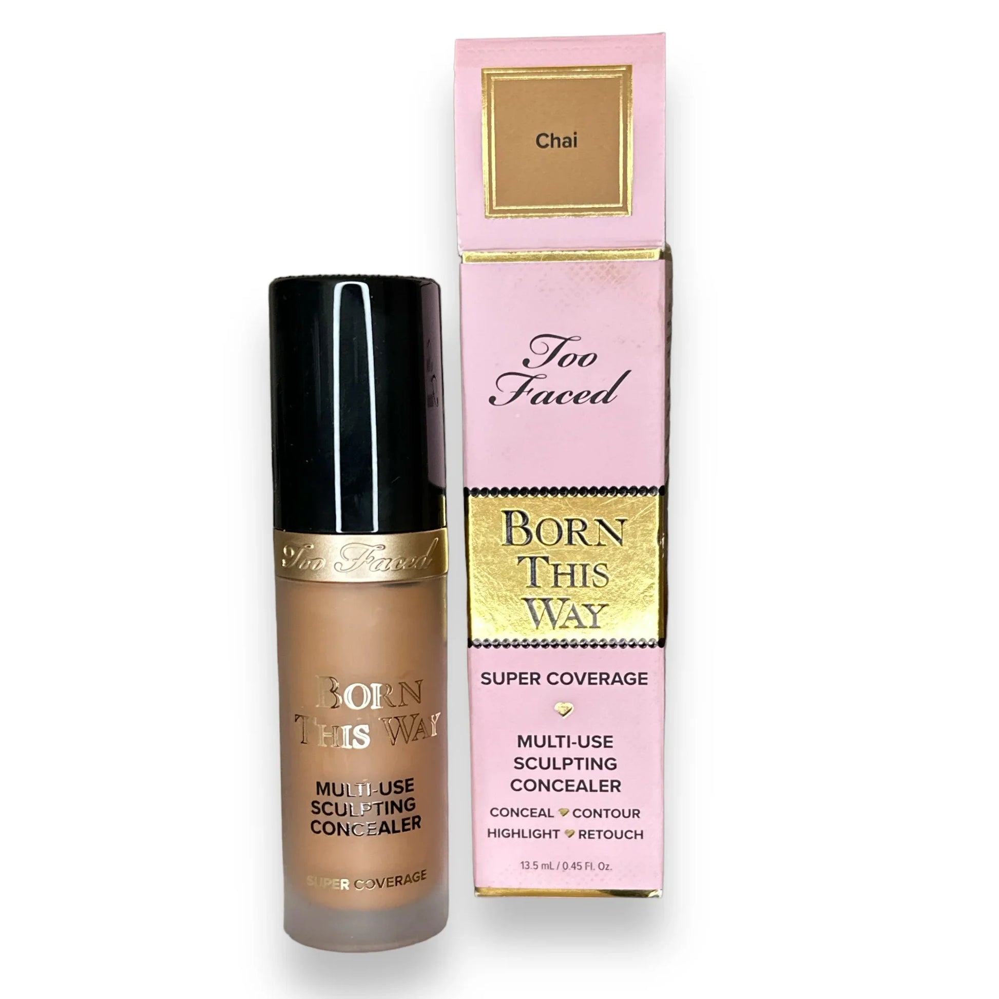Too Faced Born This Way Concealer - Chai | Super Coverage Multi-Use Formula - Exotic Pro
