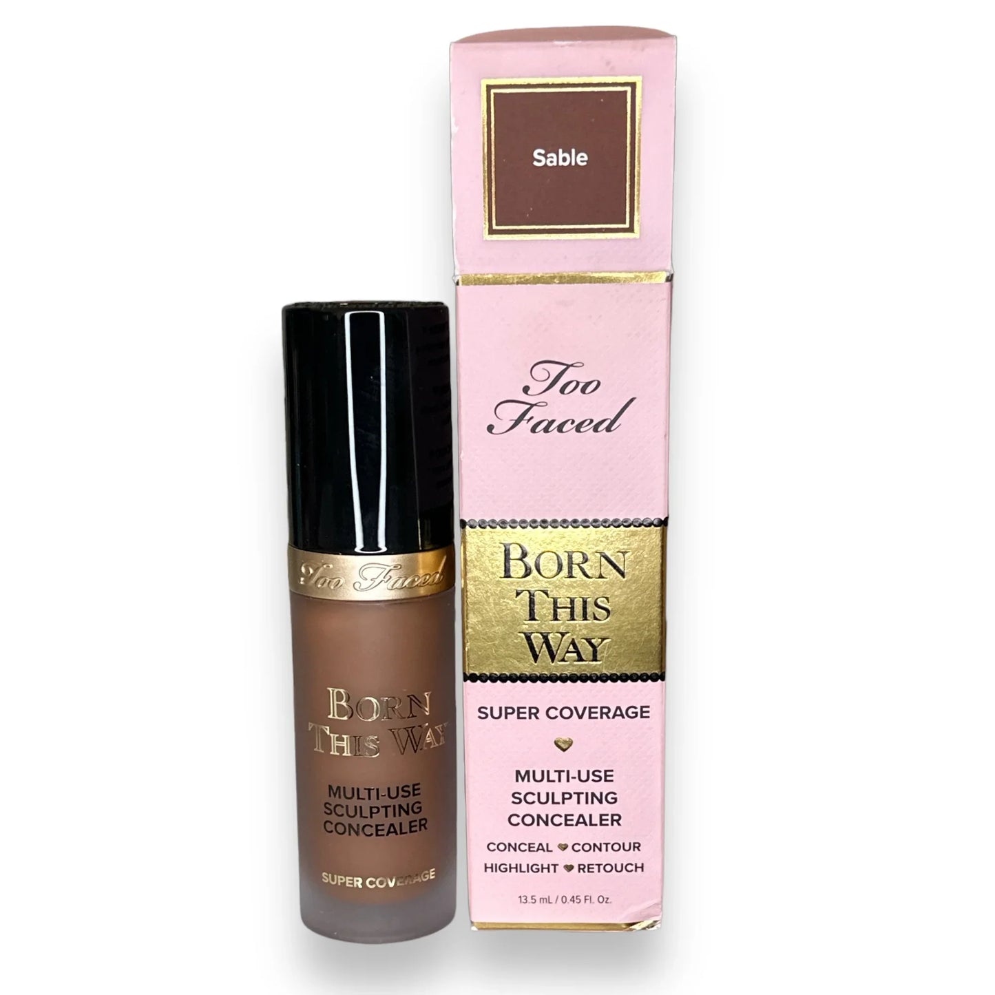 Too Faced Born This Way Concealer - Sable | Super Sculpting Coverage - Exotic Pro