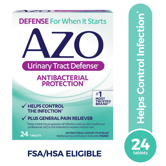 AZO Urinary Tract Defense Tablets, Antibacterial UTI Protection, 24 Ct - Exotic Pro