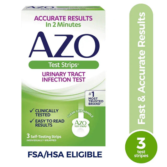 AZO UTI Test Strips for Women, At-Home Infection Detection, 3 Ct - Exotic Pro