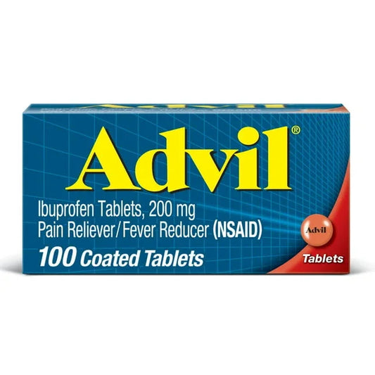 Advil Tablets – 200mg Ibuprofen Pain Relief & Fever Reducer, 100 Ct - Exotic Pro