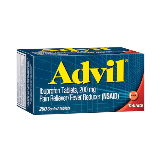 Advil Tablets – 200mg Ibuprofen Pain Relief & Fever Reducer, 200 Ct - Exotic Pro